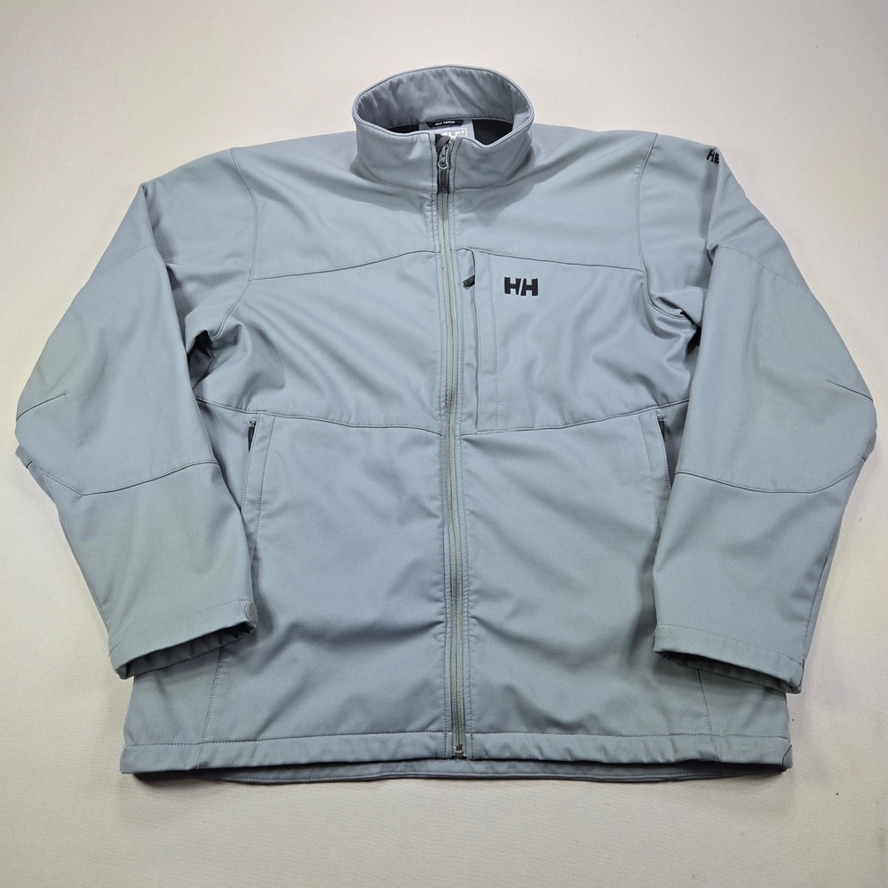 Helly Hansen Jacket Softshell Outdoor Solid Grey Mens XXL